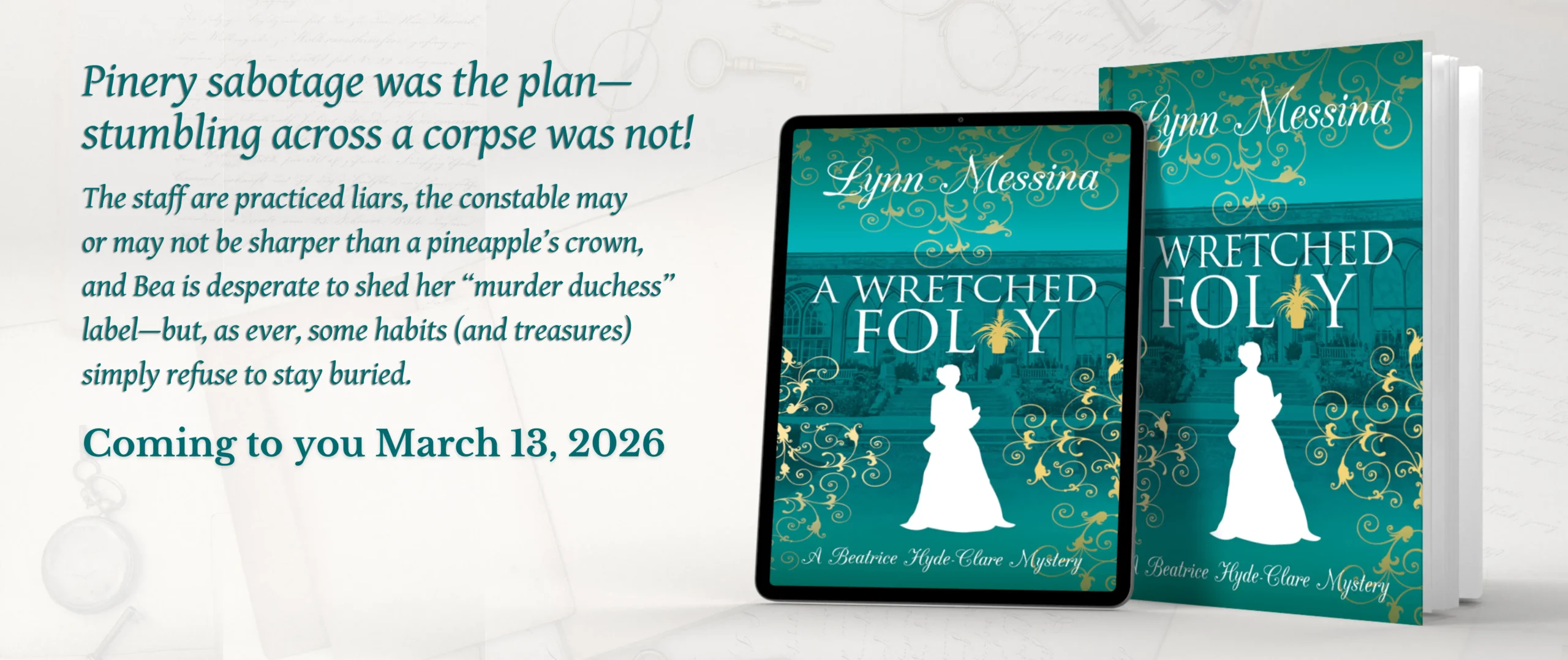 Lynn Messina A Wretched Folly Web Banner
